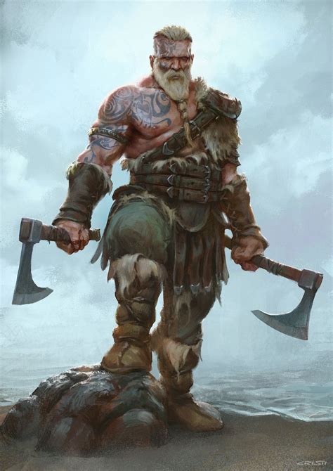 Illustrator And Concept Artist Viking Warrior Fantasy Warrior Warrior