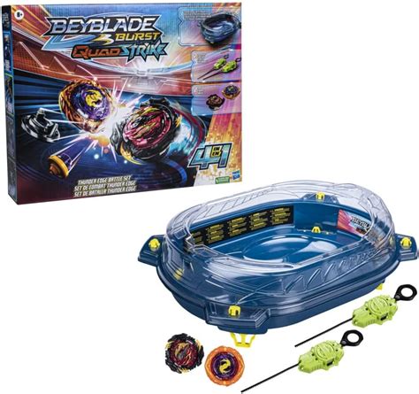 Beyblade Kit Burst Quadstrike Com Arena 2 Piões E Lançador Amazon