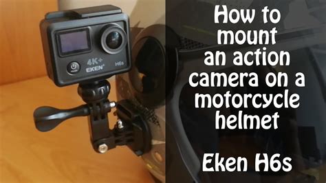 How To Mount An Action Camera On A Motorcycle Helmet Youtube