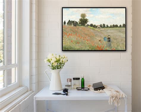 The Poppy Field. by Claude Monet. Very High Resolution and - Etsy