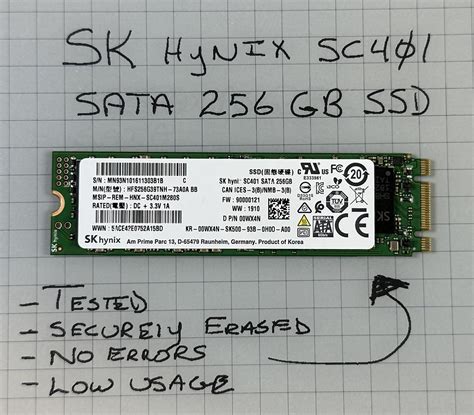 Sk Hynix Sc401 256gb Sata M2 Ssd 00wx4n Geekgearstore