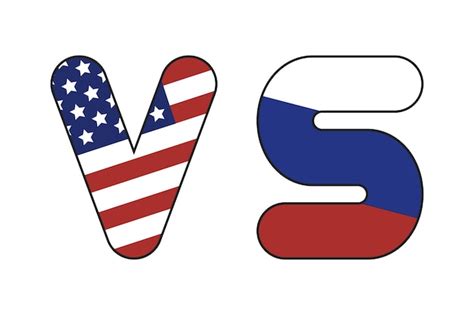 Premium Vector Usa Vs Russia