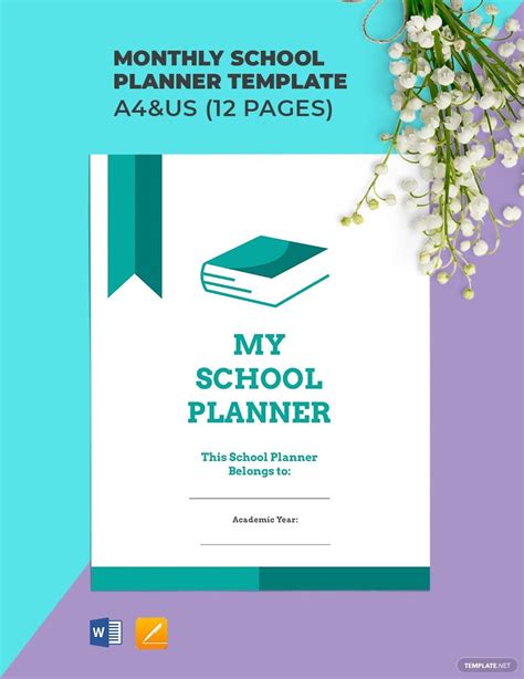 Editable School Planner Templates In Word To Download