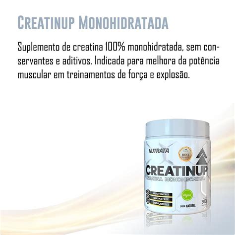 Creatina Monohidratada Nutrata Creatinup Vegano 300g N A Netshoes