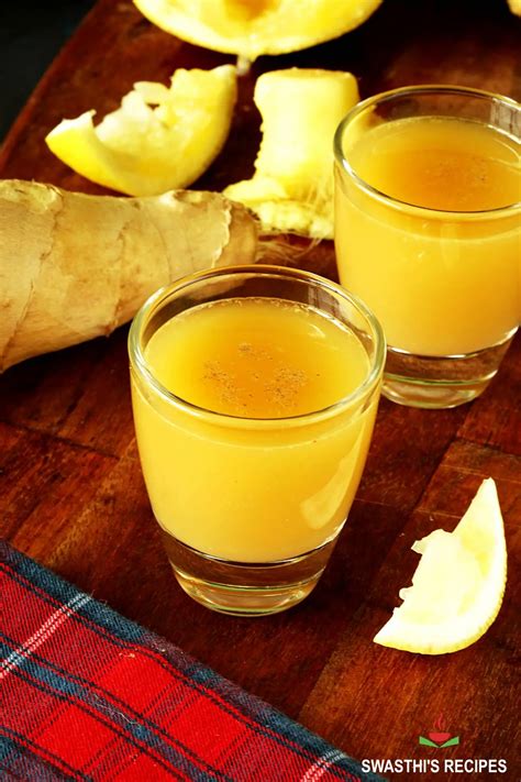 Ginger Shots Recipe Swasthi S Recipes