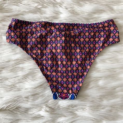 Sexy Geometric Bikini Bottoms This Minkpink Blue Depop