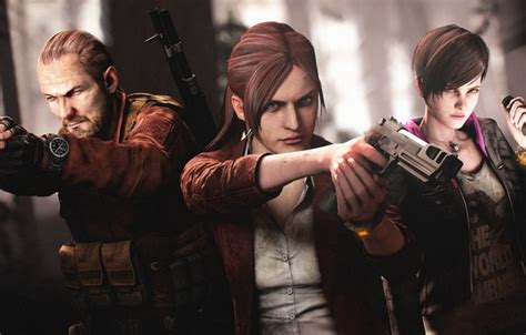 Wallpaper Resident Evil Revelations Capcom Claire Redfield Barry