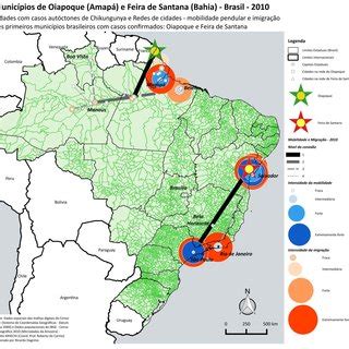 Rede De Munic Pios Relacionados Segundo Fluxos Populacionais De Migra