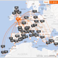 easyJet route maps