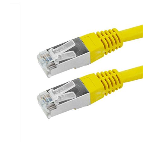 CABO DE REDE PATCH CORD CAT6 FTP 2M AMARELO BLINDADO