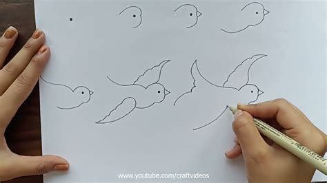 How To Draw A Bird | Bird Drawing Step by Step