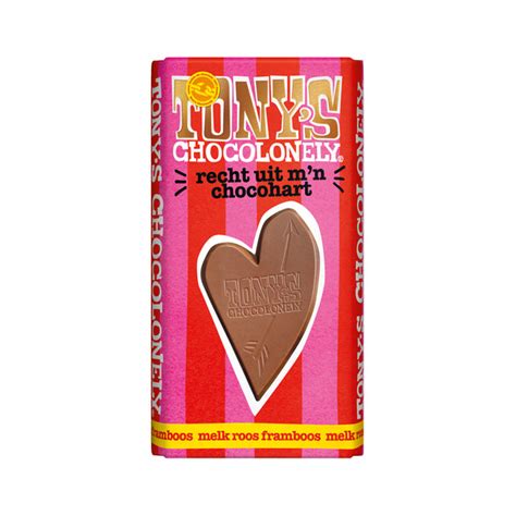 Tony S Chocolonely Reep Liefde Melk Roos Framboos Gr Repen