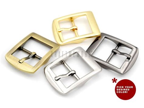 4pack 1 Inch Single Prong Belt Buckle Square Center Bar Buckles Purse