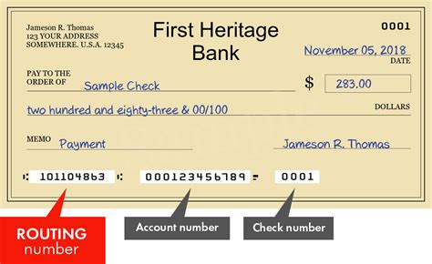 First Heritage Bank Search Routing Numbers Addresses And Phones Of