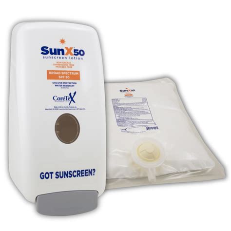 Mua Sun X 50 Spf Oil Free Sunscreen Lotion With Wall Mount Dispenser 750ml Of Paraben