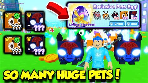 I Got So Many Huge Pets In New Exclusive Egg In Pet Simulator X New