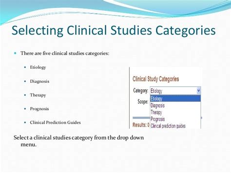 Clinical queries version 5
