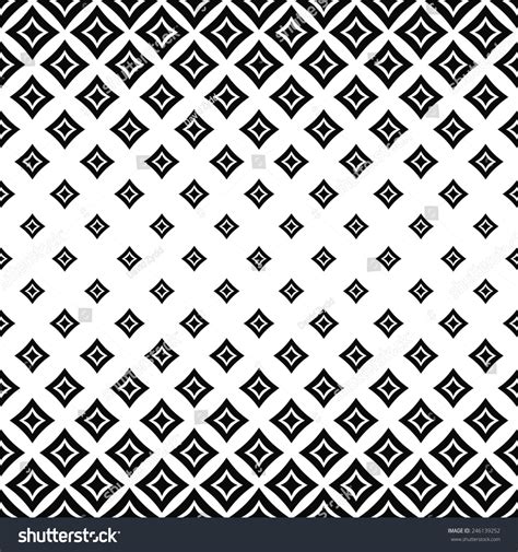 Seamless Monochrome Angular Curved Square Pattern Stock Vector (Royalty Free) 246139252