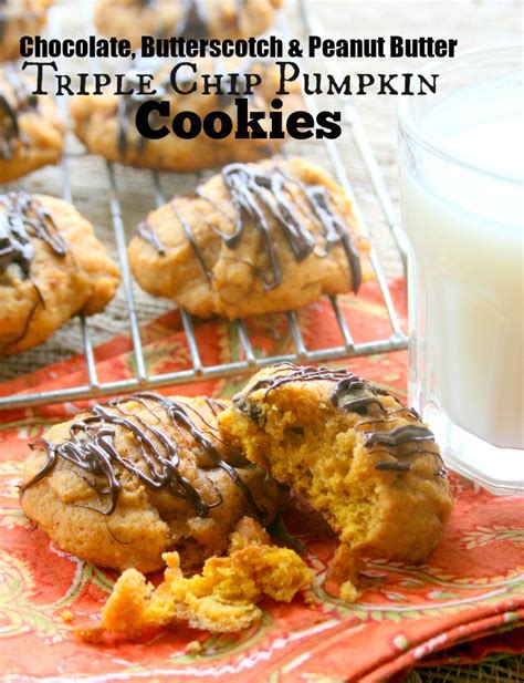 Chocolate Butterscotch Peanut Butter Chip Pumpkin Cookies Echoes