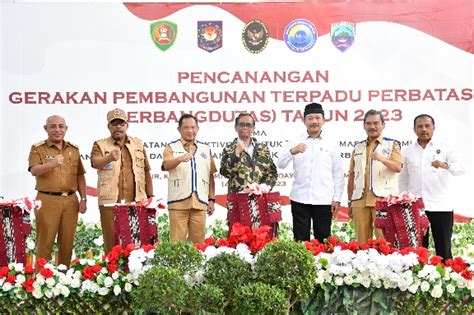 PENCANANGAN GERBANGDUTAS TAHUN 2023 DI MBD OLEH MENKOPOLHUKAM DAN MENDAGRI