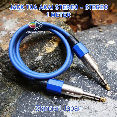 Jual Kabel Jack TRS Stereo To Akai Stereo Jek Audio Toa To Toa Standart