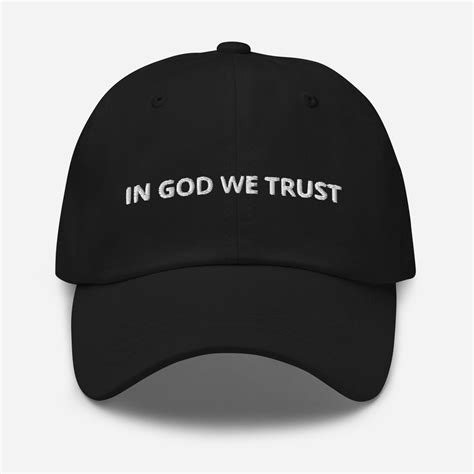 In God We Trust Hat Christian God Jesus Bible Cross Hat Christian Gifts