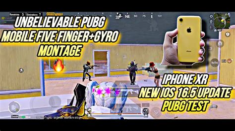 Iphone Xr In Five Finger Gyroscope Montage Pubg Mobile Iphone