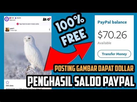 Posting Gambar Dapat Dollar Aplikasi Penghasil Dollar Paypal Gratis