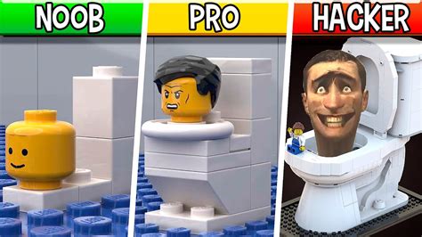 Lego Vacuum Glasses Skibidi Toilet Noob Pro Hacker Skibidi Toilet Hot