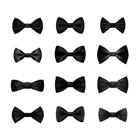 Black Color Bow Tie Clipart Ai Generated Bow Bow Tie Attire Png