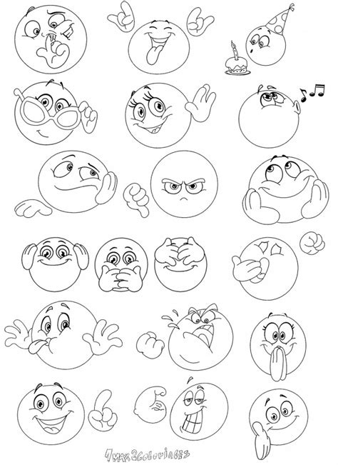 Coloriage Smiley En Ligne Dessin Gratuit Imprimer