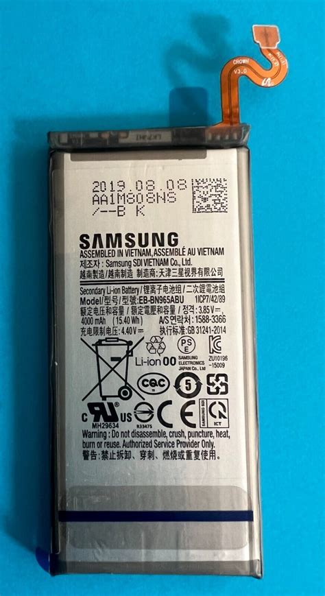 Original Battery Samsung Galaxy Note 9 Sm N960 Series Eb Bn965abu