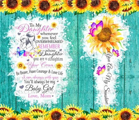 Tumbler Wrap Bundle Seamless Mother To Daughter Digital Images