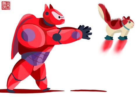 Baymax And Mochi Big Hero 6 Fan Art 37788906 Fanpop