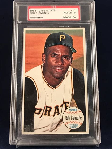 Sold Price Topps Giant Roberto Clemente Psa Nm Mt