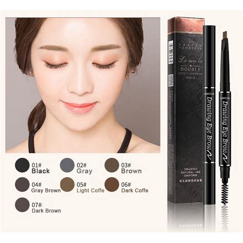 Jual Lameila Pensil Alis Pigmented Double Heads Eyebrows Warna