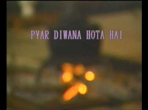 Pyar Diwana Hota Hai Mastana Karaoke Video Song With Lyrics Youtube