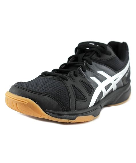 Lyst Asics Gel Upcourt Round Toe Leather Tennis Shoe In Black For Men