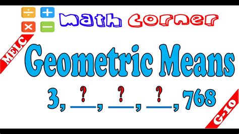 How To Determine Geometric Mean