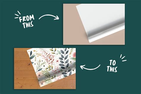 Realistic Paper Roll Mockup Psd And Top View Wrapping Etsy