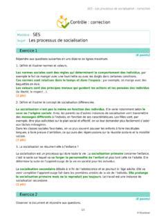 Contr Le Correction Ses Les Processus De Socialisation Contr Le