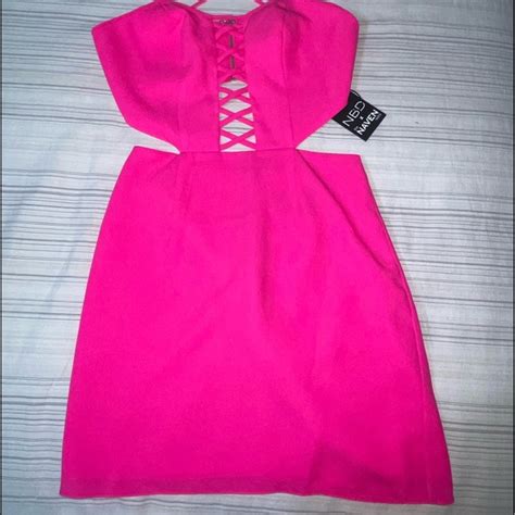 Nbd Dresses Nbd The Naven Twins Hot Pink Cut Out Mini Dress Poshmark