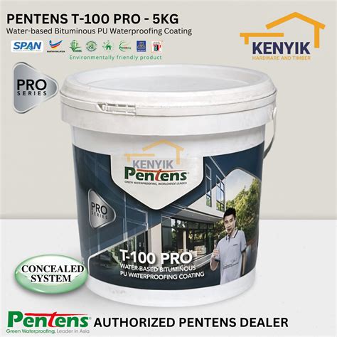 Pentens Kg T Pro Water Based Bituminous Pu Waterproofing Coating