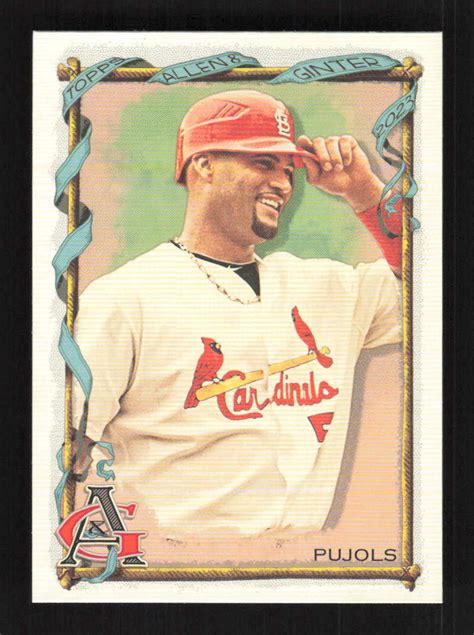 Albert Pujols Sp Topps Allen Ginter St Louis Cardinals Ebay