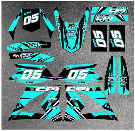 Kit déco CPI 50 Craft Cyan Boutique Kit Déco Moto