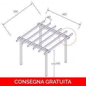 Pergole Autoportanti In Legno Impregnato Onlywood