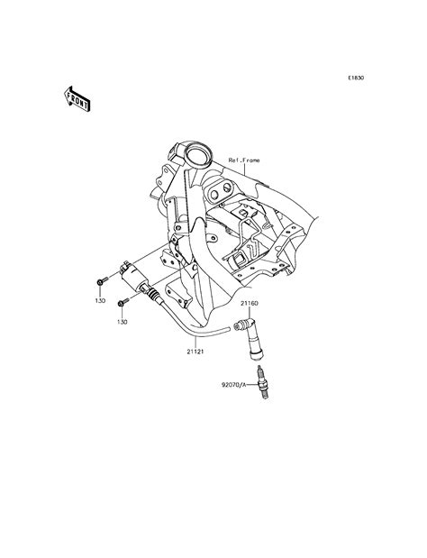 SYSTEME DALLUMAGE POUR NINJA 250SL ABS BX250BFF BLANC 2015 Esprit