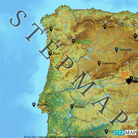 Stepmap Portugal Bersicht Landkarte F R Portugal