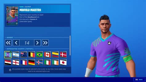 Midfield Maestro Skin Fortnite Item Shop Youtube