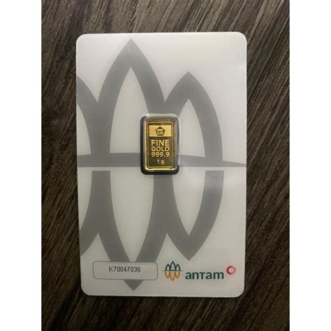 Jual Logam Mulia Emas Antam 1 Gram 1 Gr Certieye Certicard Red Mark